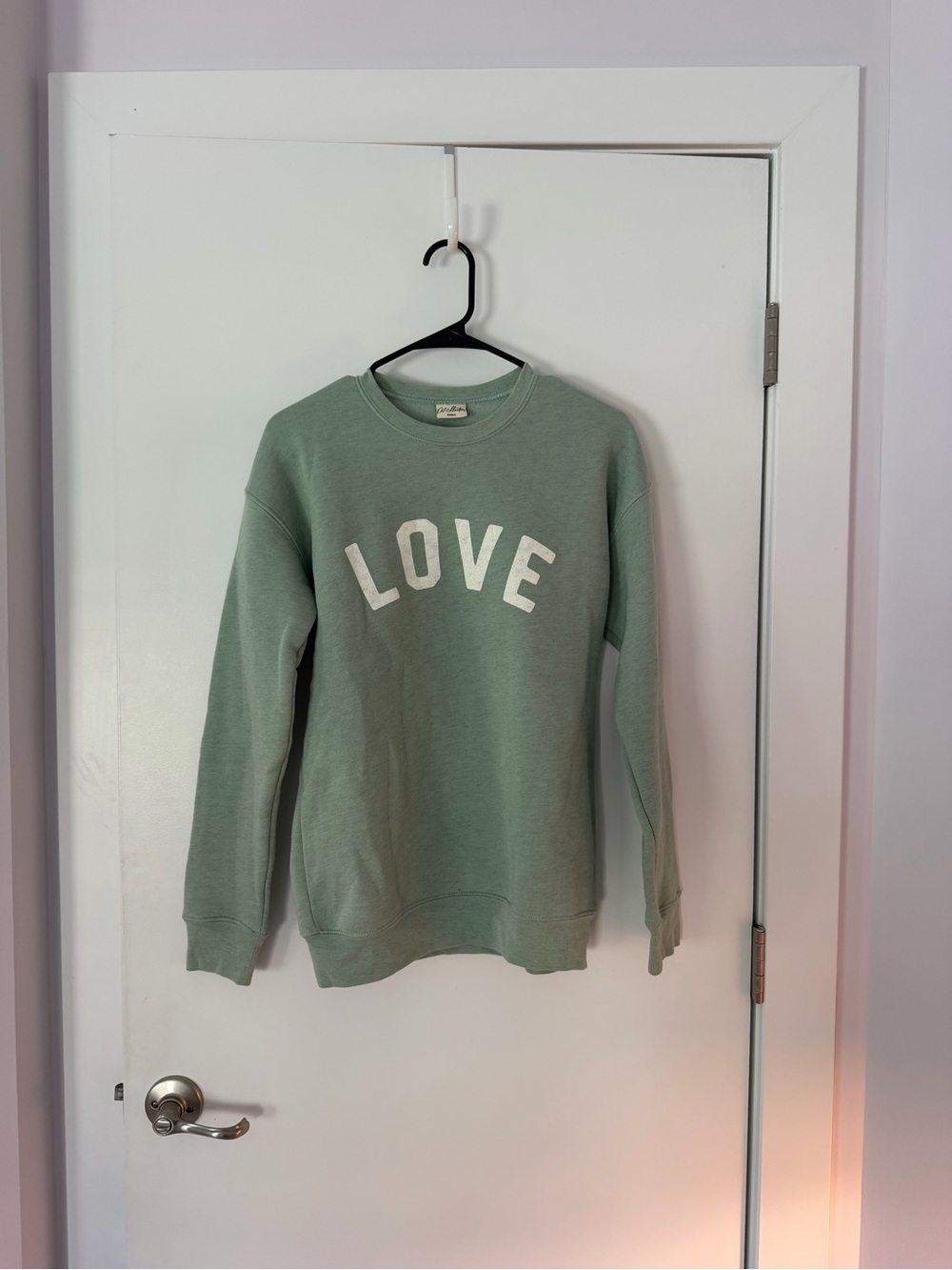 LOVE Crewneck Sweatshirt - Sage Green